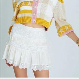 loveshackfancy branford mini skirt